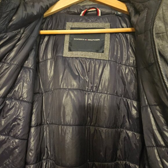 Tommy Hilfiger Hooded Quilted Jacket – Gray– Men’s Size XL - Picture 5 of 9